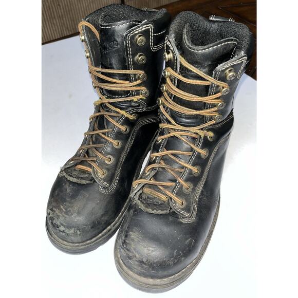 Danner Quarry 17325 Black Alloy Toe‎ 7" Womens Size 9 Gore Tex - Picture 1 of 9